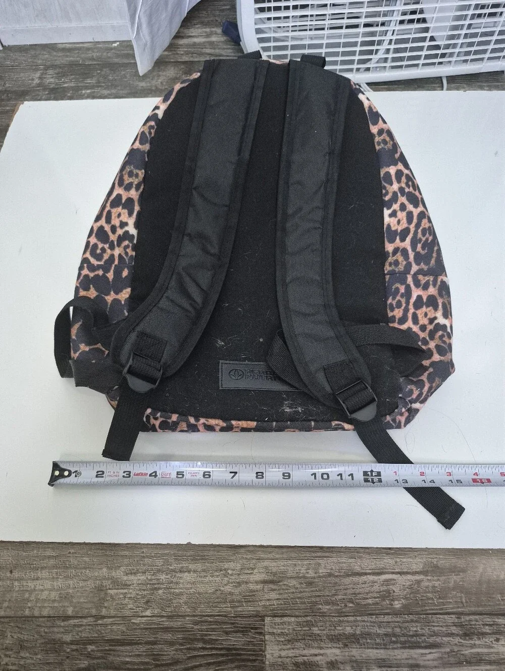 Leopard Print Backpack Animal Print Spots Black & Brown